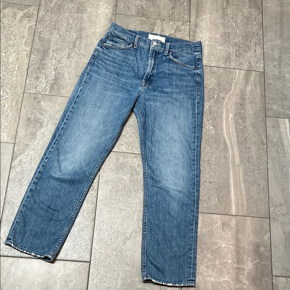 MOTHER Superior High Waisted Rider Ankle Jeans